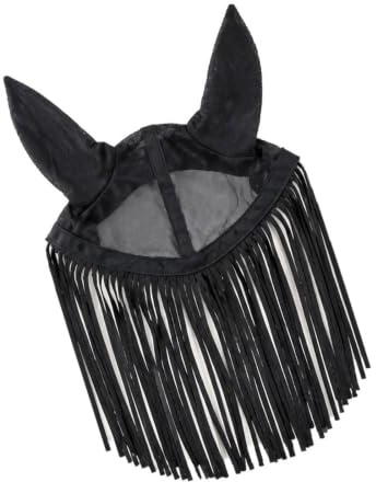 Strong fly fringe for riding and pastiming keeps flies away from face and stabilizes horse flies