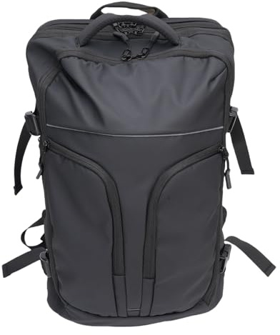 Jeffergarden Bär-ryggsäck Oxford Cloth Vakuumkompression Reseryggsäck 33 Till 47L Expanderbar 17,3 Tums Bärbar Dator Wet Dry Separation för Män Kvinnor Business Flight Weekender