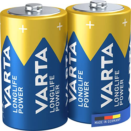 Varta 4920 Pack de 2 Pilas alcalinas, tamaño D, 1.5 V, Azul, Pack 2