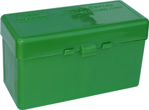 MTM Case-Gard RL-60-10 60-Round Rifle Flip-Top Ammo Box for .220 Swift to 458 Win, USA Made, Green