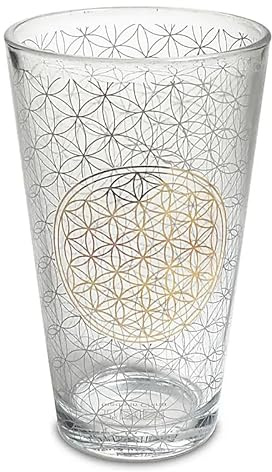 Panotophia Trinkglas Blume des Lebens - 480 ml