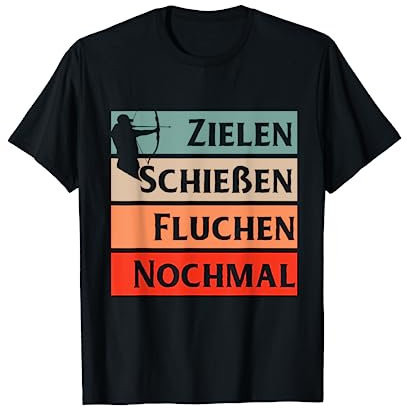Bogenschießen Geschenk Bogen Pfeil Männer Schützenverein T-Shirt