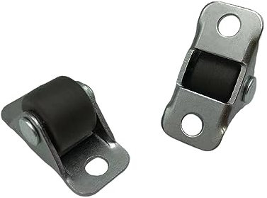 MagiDeal 4 piezas ruedas para muebles, ruedas fijas polea de puerta corrediza silenciosa rueda lineal de muebles para armario de caddies, banco de gabinete, muebles pequeños