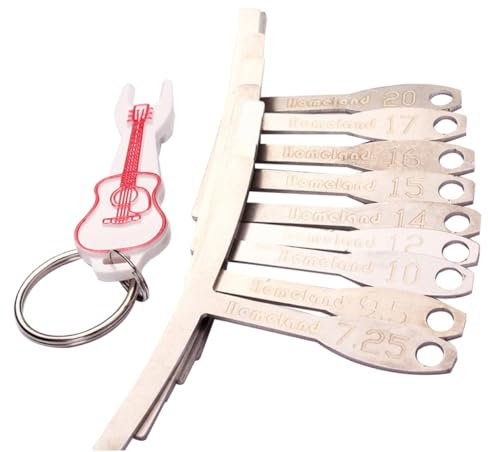 TOYANDONA 9piezas Herramientas Cuidado Guitarra Medidor De Radio Para Guitarra Medidor De Radio Para Diapasón