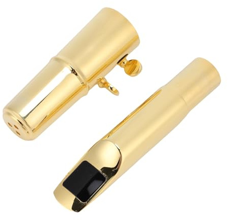 Alomejor Embouts Métalliques en Laiton pour Saxophone Ténor BB, À Capuchon avec Grand Volume Sonore, Idéal pour Débutants et Professionnels, Accessoire de Haute Qualité pour Instrument de Musique