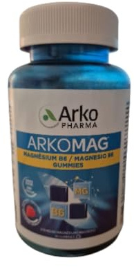 Arkopharma ArkoMag 45 GUMMIES Magnesio y B6 [contribuye al funcionamiento normal del sistema nervioso] [Sabor Fresa]
