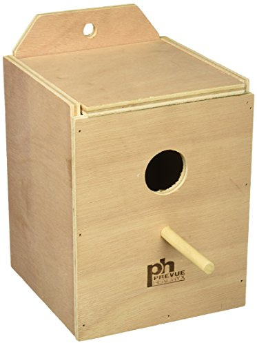 Prevue Pet Products BPV1102 Wood Inside Mount Nest Box for Birds, Lovebird