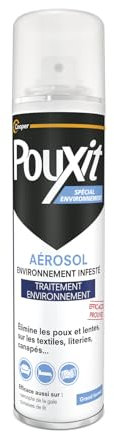 POUXIT - Aérosol anti-punaises de lit spécial environnement - Traitement de l'environnement infesté - 250 ml
