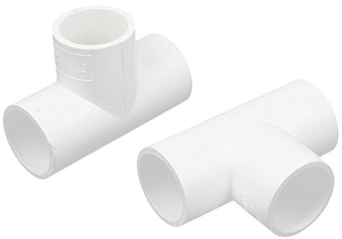 uxcell 2pcs 25mm Inner Dia 3 Way T PVC Water Pipe Tube Joint Connector
