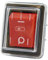 Wippschalter ON-OFF 230V AN01 mit Schutzkappe IP55, TÜV geprüft - Baugleich KEDU HY12-9-7