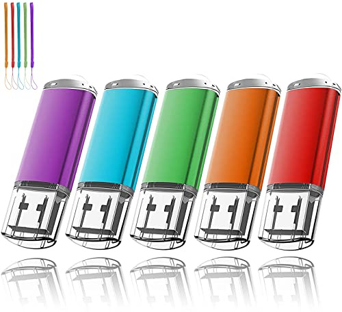 EASTBULL USB Stick 32GB USB 3.0 5 stück Mehrfarbig Speicherstick USB Sticks Data Datenspeicher
