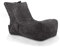Ecopuf Flavio Chaise longue en velours, pouf, chaud, fauteuil, sac, avec poche et poignée, rembourré