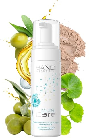 Bandi Limpiador Facial Probiotico con Cica y Aceite de Oliva Espuma Limpiadora Suave para Todo Tipo de Piel Elimina Impurezas y Exceso Sebo 200ml