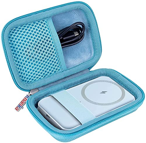 Khanka Estuche Rígido para Anker 622/521 Cargador Portátil Magnético,Azul