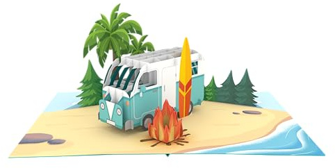 Carte pop-up 3D pour papa, mari, petit ami, cadeau de voyage fait à la main