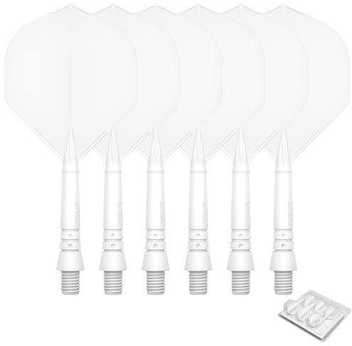 CyeeLife Alette e Aste per Freccette in plastica Standard, 6 Pezzi,CF02