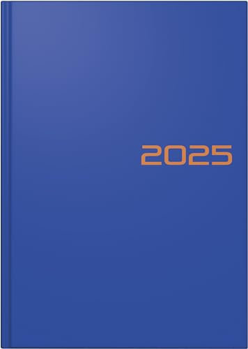 BRUNNEN Buchkalender Modell 795 (2025), 1 Seite = 1 Tag, A5, 352 Seiten, Balacron-Einband, blau