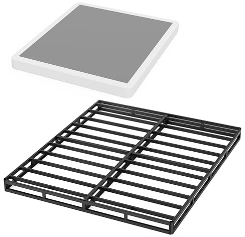 HusDream Box Spring for Queen Size Bed 5 Inch Low Profile Heavy Duty Box Springs for Bed Base Mattress Foundation Box Frame,Comes with Box Spring Cover,Anti Noise(5 Inch-Queen)