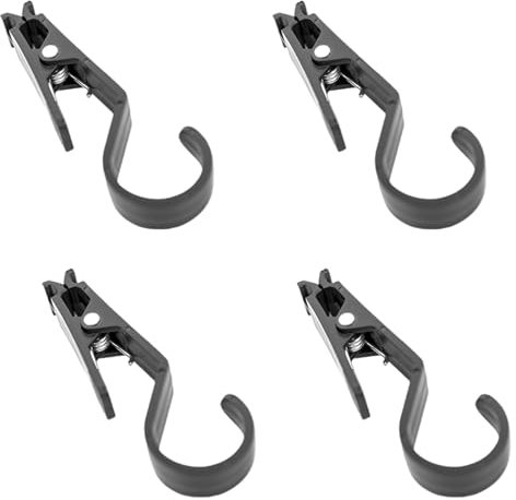 4 ganchos multifuncionales para tienda de campaña, luces de camping, práctico clip para ropa, accesorios de camping al aire libre
