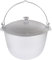 Kazan Kazan Casserole en aluminium avec couvercle à étrier 6 l pour le camping en fonte d'aluminium avec couvercle