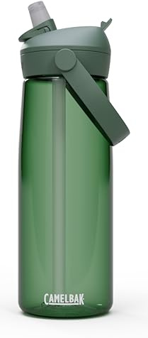Camelbak THRIVE FLIP STRAW 740ml – sport bottle – on-the-go flow valve – dust cover – soft grip – forest green, size: OS