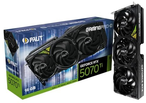 Palit GeForce RTX 5070 Ti GamingPro-S, 16GB GDDR7, 1x HDMI 2.1b, 3X DP 2.1b | NE7507T019T2-GB2031U | 4710562245523