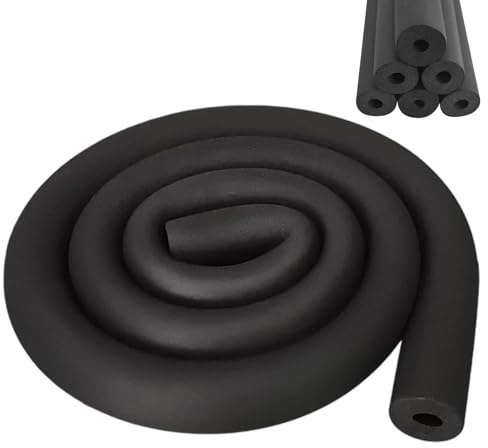 Revestimiento para tuberías de espuma Ø 6mm/16mm/25mm/32mm, aislamiento de tuberías, revestimiento de tubo de espuma suave, espesor de aislamiento de 9mm para calefacción, tubería de cobre para