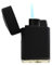 Briquet-tempête électronique turbo en caoutchouc Noir Flamme bleue