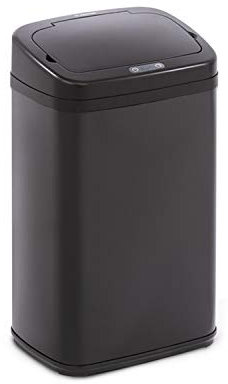 KLARSTEIN Cleansmann Sensor - Pattumiera Raccolta Differenziata, Cestino Rifiuti, Apertura e Chiusura Automatica, Porta Sacco per Rifiuti, Materiali: Coperchio in Plastica ABS, 30 L, Nero