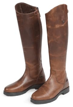 Moretta Shires Ventura Womens Riding Boots - Brown: Adults 4