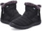 Maxome Womens Winter Snow Boots Ladies Waterproof Fur Lined Ankle Walking Boots Womens Warm Shoes Side Zipper Lightweight Outdoor Anti-Slip Girls Booties Black