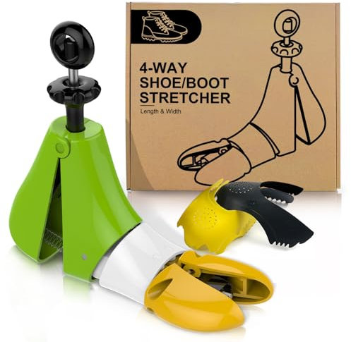 Masvan Shoe Stretcher for Men Women Calf Boot, Plastic Shoe Tree Expander Adjustable Length And Width, High Top Sports Shoes Shaper for Ankle Boots,L: 42.5~46
