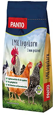 PANTO Hühnerfutter Legemehlkorn LMK 10 kg – gekörntes Legehennenfutter für die Legephase, Futterpellets für Hühner – Alleinfuttermittel für goldgelbe Eier