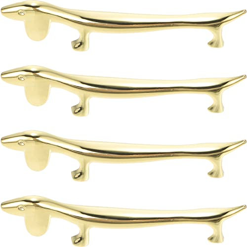 UPKOCH 4 Stück Messerbank Edelstahl Essstäbchen Halter Hund Besteckbank Besteckablage Stäbchen Ablage Essstäbchen Bank für Besteck Löffel Essstäbchen