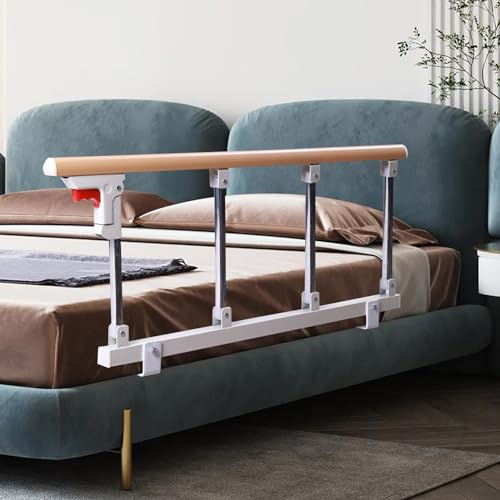 Bed Rails for Elderly Adults, Rail Assist for Seniors Safety,Folding Bed Assist Seniors Safety Bed Guard Rail Handle to Prevent Falling Out of Bed,Bed Side Grab Rail Bed Cane,36.6x14.2