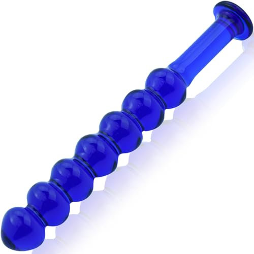 Anal kugeln Glas Plug Kugeldildo 15,5 cm – Analplug für Frauen, temperaturfest, hygienisch FOPS G82