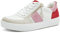 Tamaris Women's Comfort Damen Bequem Sneaker, Red/Rose, 4 UK