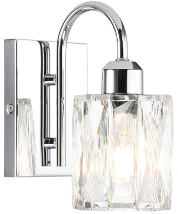 XiNBEi Lighting Kromade Vägglampor Med K9 Kristallskärm För Vardagsrum
