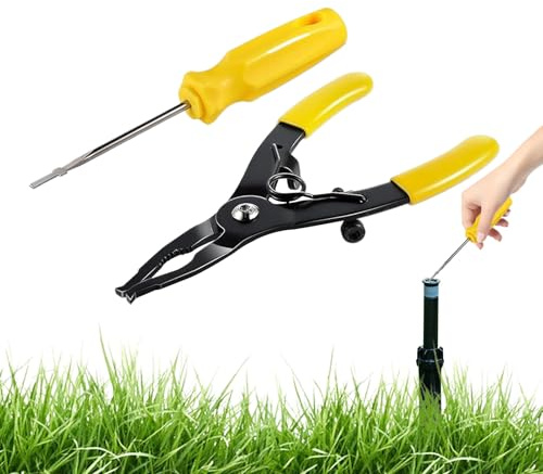 Hogvinnatil Kit di attrezzi per la regolazione degli irrigatori, allineatore delle teste di spruzzo per giardino, attrezzature di precisione per giardini da golf e orti