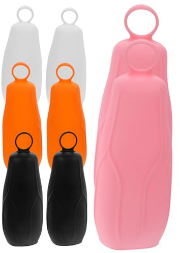 STOBAZA Copertura in Silicone Antileak per Bottiglie da Viaggio, Set da 8 Pezzi, Protezione Comoda per Flaconi di Shampoo e Lozione, per Valigie e Viaggio