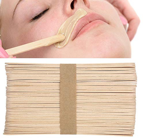 Sorandy Bâtons D'épilation Jetables en Bois, Outils D'application de Masques de Haute qualité pour de Grandes Surfaces, Sûr à Utiliser, Paquet de 100