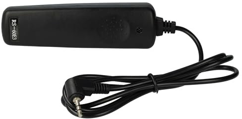 vhbw 1x Disparador Remoto a Distancia, Cable Compatible con Canon EOS 60D, 450D, 500D, 60Da, 400D, 550D cámara, 1 m, liberación en 2 Pasos