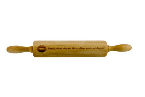 Nudelholz m. Kugellager mit Ihrer Wunschgravur