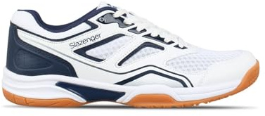 Slazenger Mens Indoor Trainers White/Black UK 8.5 (42.5)