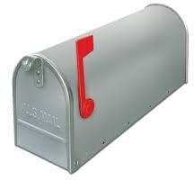 Boîte aux lettres américaine L17 x P48 x H22 cm (cassette Amérique Argent)