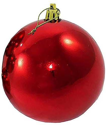 XXL Weihnachtskugeln groß für den Außenbereich, frostsicher und wetterfest 20 oder 30 cm Farbe Rot, Größe Ø 30 cm