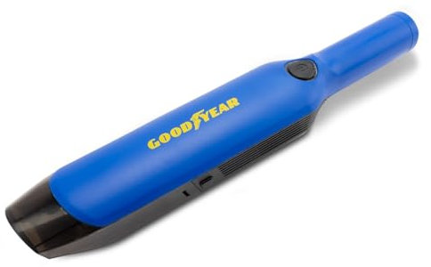 Goodyear Aspirador Inalámbrico Recargable USB 12,6V 80W, Azul y Amarillo
