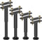 YELIKIT 4PCS Verstellbare Bettbeine, 18-33cm höhenverstellbar, Bettstützbeine für Bettrahmen/Bett-Mittellatten, Metall, verstellbare Möbelersatz für DIY-Möbel, Küchenschrank, Sofabetten