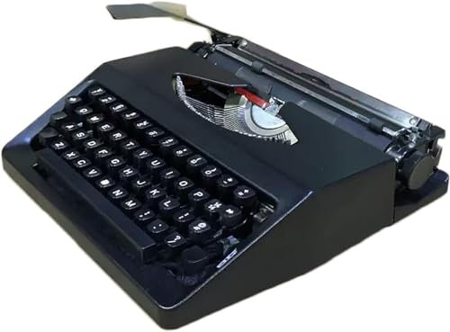 GJVBGA Klassische Retro-Schreibmaschine, tragbare manuelle Schreibmaschine, mechanische englische Schreibmaschine, flexible Tasten, klassische Textverarbeitung, Schreibmaschinen für Schriftsteller