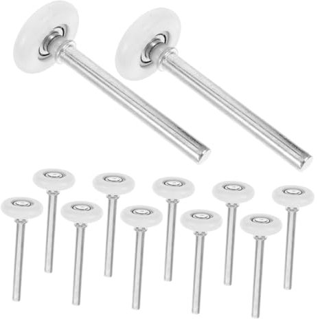 Gadpiparty 12piezas Rodillos De Puerta Corrediza Ruedas Silenciosas y Eficientes Para Puertas De Granero Ventanas Abatibles y Gabinetes